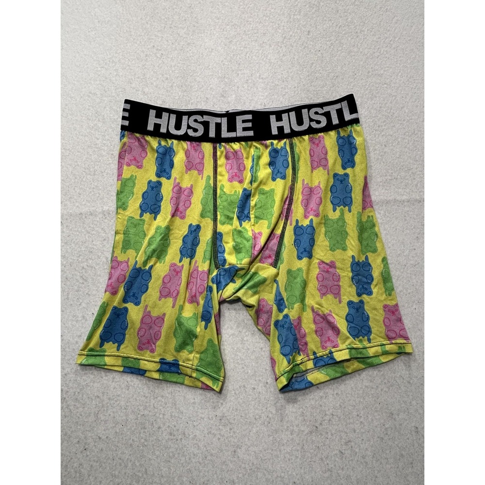 Rue21 Boxer Brief Underwear Mens Medium Multicolor Gummy Bear Print Hustle Band